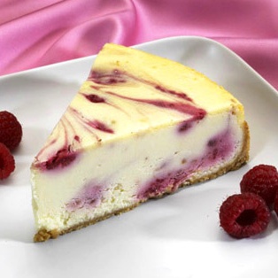 Raspberry Swirl Cheesecake